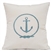 Nautical Pillow with Anchor & Rope - Unique Coastal Decor | Nantucket Bound