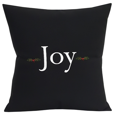 Joy with Country Pine Boughs in Black