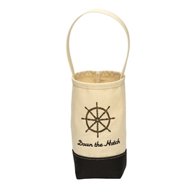 "Down the Hatch" Wine Tote