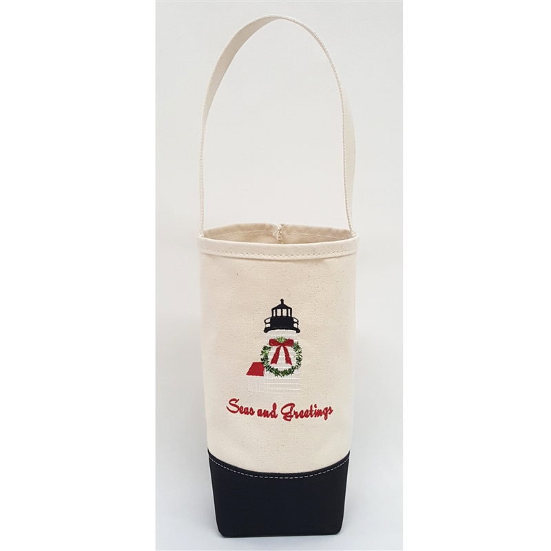 Seas and Greetings Wine Tote