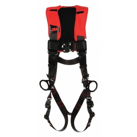 3M Protecta PRO 1161401 M/L Comfort Padded Vest Style Full Body Harness with Back and Side D-Ring