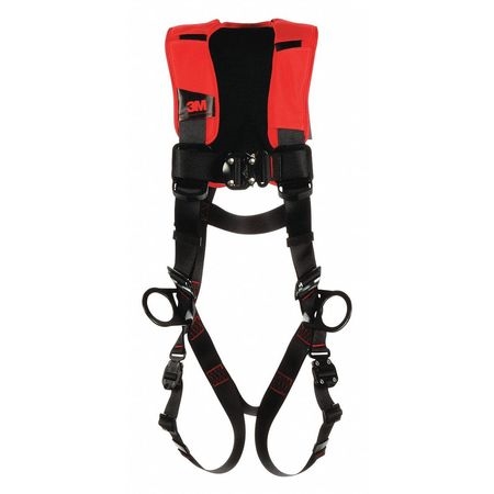 3M Protecta PRO 1161402 XL Comfort Padded Vest Style Full Body Harness with Back and Side D-Rings