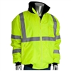 PIP 333-1762 Lime Bomber Jacket With Zip-Out Lining Class 3