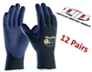 PIP 34-274 MaxiFlex Elite Lightweight Gloves, Nitrile Micro-Foam Grip, 12 Pairs