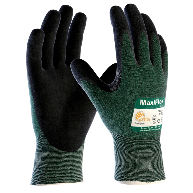 Protective Industrial Products 34-8743 MaxiFlex Cut Seamless Knit Green Engineered Yarn Glove