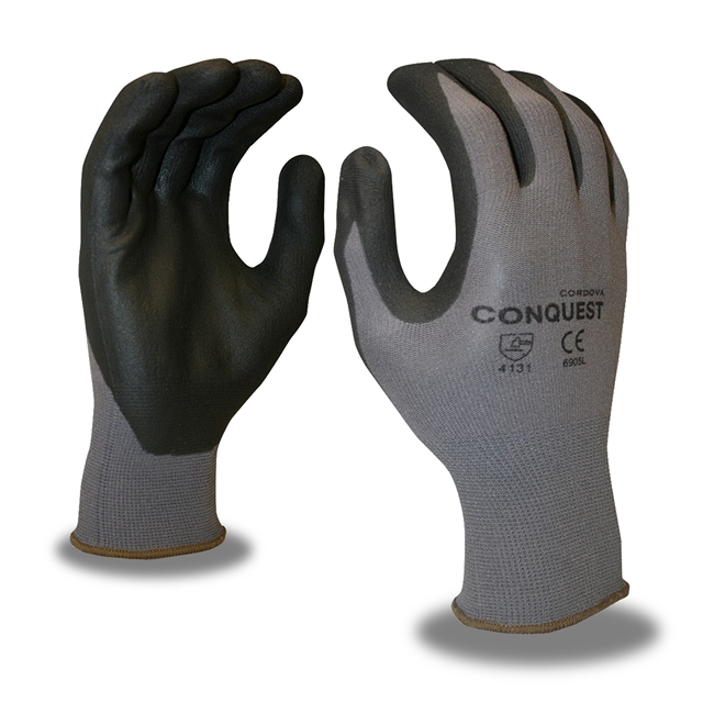 Cordova 6905 Conquest Black nitrile/Polyurethane Coated Palms