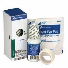 First Aid Only FAE-6022 2 Sterile Eyepads; 1oz Eyewash, 1/2"x5yd Tape Roll