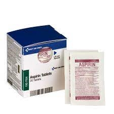 First Aid Only FAE-7004 Aspirin Tablets