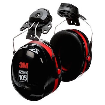 3M H10P3E Peltor Optime 105 Series Cap Mounted Ear Muff