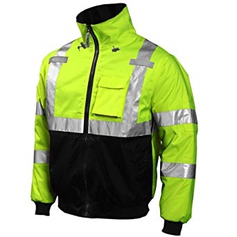 Tingley J26002 Bomber Jacket, Class 3, Hi-Viz Insulated