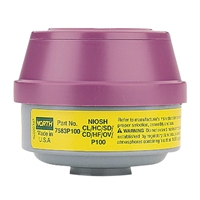 Honeywell North N7583-P100 Organic Vapors, Acid Gases and P100 Cartridge - 2 Per Pkg