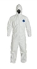 DuPont TY127S Tyvek Coverall, With Attached Hood, Elastic Wrists and Ankles