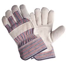 Economy Leather Leather Palm Gloves Y3401L Gunn Pattern, 12 Pair