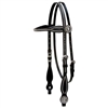 Weaver Back in Black Leather Browband Headstall for Sale!