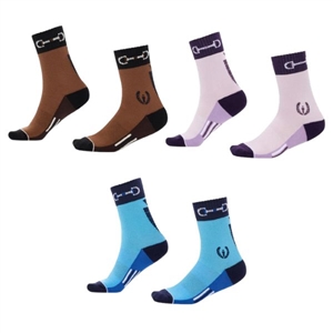 Best Discount Prices on Horseshoe Blossoms Adult Crew Socks