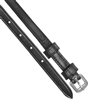 Double Keeper Spur Strap (Pair) Double keeper leather spur straps are 3/8" wide x 18" long and made of black leather.