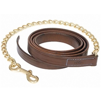 Best Discount Price on Camelot Leather Lead With Brass Chain