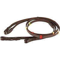 Camelot Anti Slip Colored Stop Reins - Brown
Needing some extra grip on your reins? These Camelot Anit-Slip Colored Stop Reins are perfect for assisting and teaching correct contact, featuring leather rein stops perfect for training!