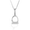 Best Discount Price on Sterling Silver & Cubic Zirconia Stirrup Necklace