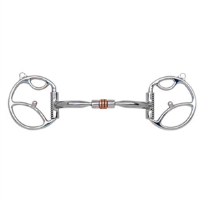 Myler Western Dee with 2 Hooks Comfort Snaffle with Copper Roller MB 03 5" For Sale!