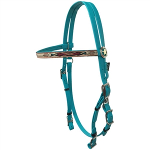 Navajo Designed Beta BioThane Western Bridle / Racing Bridle for Sale!