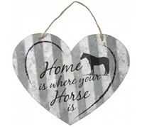 Heart Horse Themed Metal Signs For Sale!