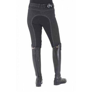 Euro Melange Full Seat Breech; These classically styled EuroKnit Melange blend tradition and comfort perfectly with a full seat and convenient pockets. Made of a mid-weight cotton/polyester/spandex blend these breeches are incredibly soft and comfortable.