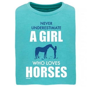 Never Underestimate Girls Short Sleeve T-Shirt- Youth Size For Sale!