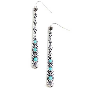 Turquoise Bar Earrings for Sale!