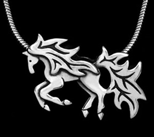 JJeni Ember Horse Necklace For Sale!