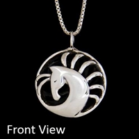 JJeni Morgance Silver Horse Pendant Necklace For Sale!