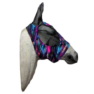 Wild Side  Lycra Fly Mask / Rainbow Swirl for Sale