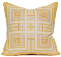 Squares Pillow - Yellow