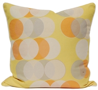 Circle Dots Pillow - Yellow