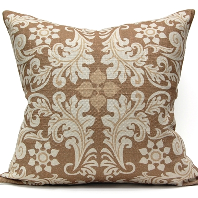 Leaf Square Pillow - Gold