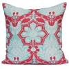 Pineapple Damask Pillow - Coral