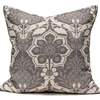 Pineapple Damask Pillow - Gray