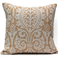 Medieval Damask Pillow - Gold