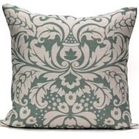 Large Damask Pillow - Oyster Bay