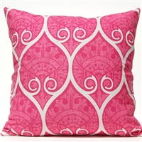 Spade Ogee Pillow - Pink