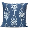 Flourish Ogee Pillow - Navy