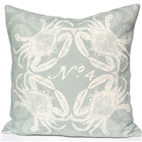 Crab Pillow - Silverberry