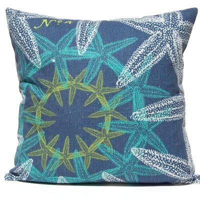 Starfish Suzani Pillow - Ocean