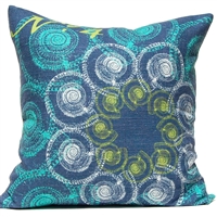 Troca Suzani Pillow - Ocean