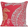 Seahorse Pillow - Coral