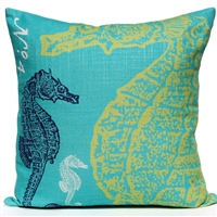 Seahorse Pillow - Ocean