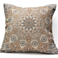 Medallion 4 Pillow - Gray