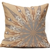 Ornate Compass Pillow - Gold