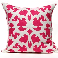 Open Trellis Pillow - Pink