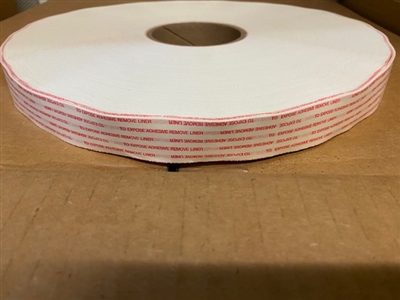 5/RL. CASE 198-RI-D, 1" LINER X 3/4" ADHESIVE X 3000' PERM TAPE 5/RL CASE